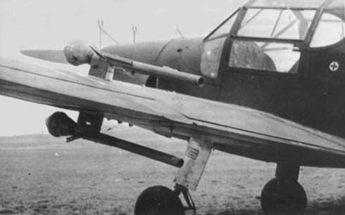 BU 181 with Panzerfausts under the wing