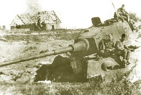 Tank #234 stuck and abandoned intact at the eastern front.