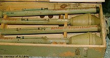 Panzerfaust in wooden crates