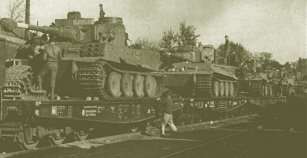 A battalion of Tigers being transported by rail.